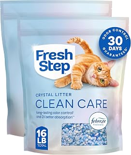 Fresh Step Clean Care Crystal Cat Litter, 8 lb., 2 Pk