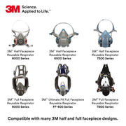 Respirator Cartridge by 3M – 6006, Metal, Olive, Model 6006