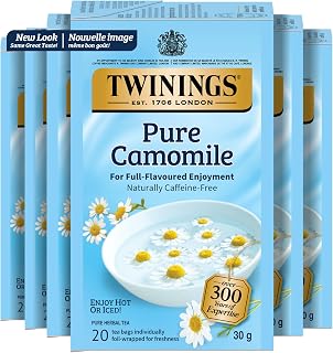 Twinings Organic Camomile Tea Bags 20 per pack - Pack of 6