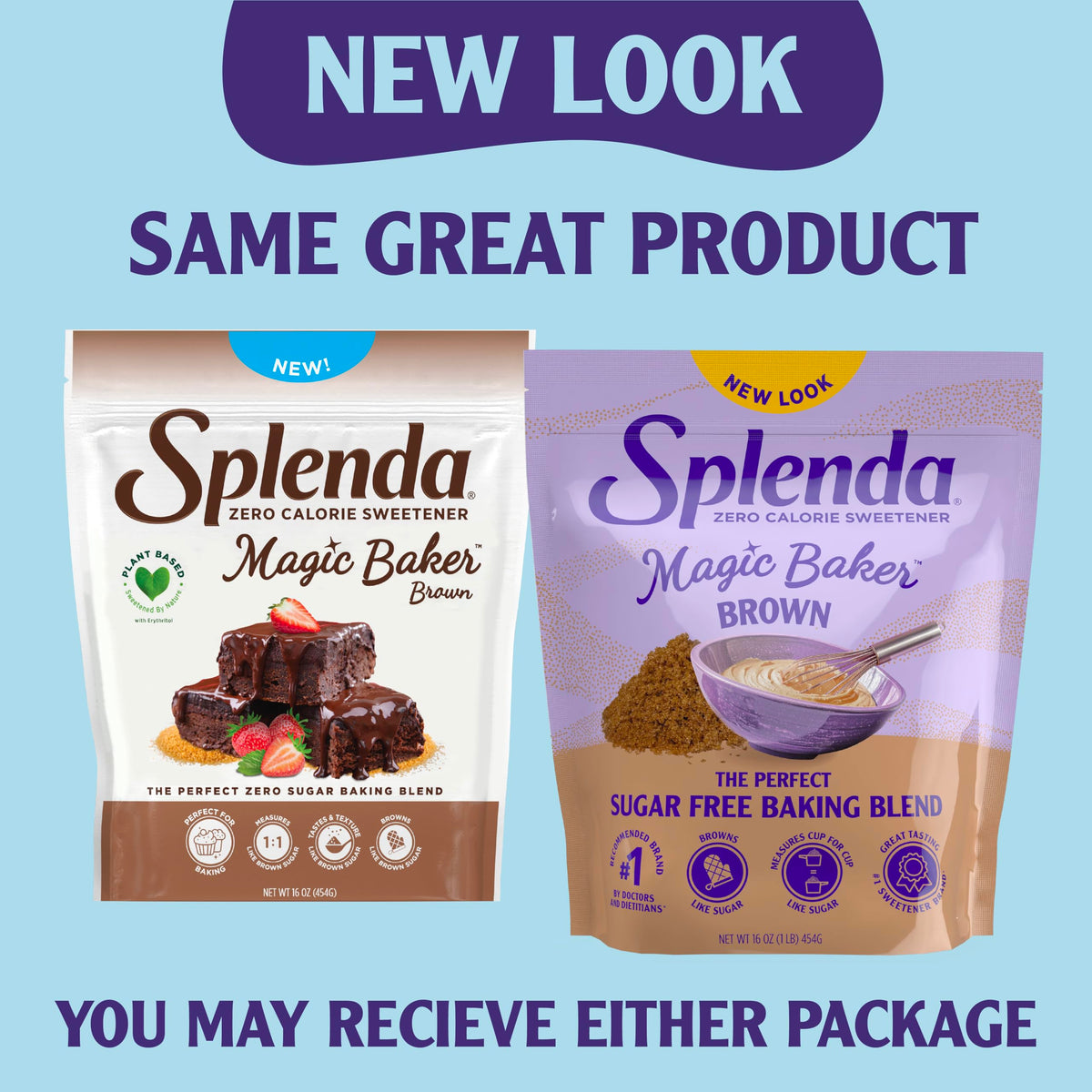 SPLENDA Brown / 16 Ounce (Pack of 1) / 1 Stevia