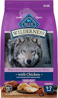 Blue Buffalo Wilderness Chicken Small Bite Adult Dry Dog Food, 24 lb