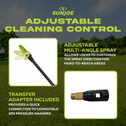 Multi-Angle Rotary Spray Wand by Sun Joe – Black, Model SPX-MARW1