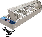 OMCAN 18270 4 Well pan Kettle Professional Bain Marie Buffet Food Warmer Server
