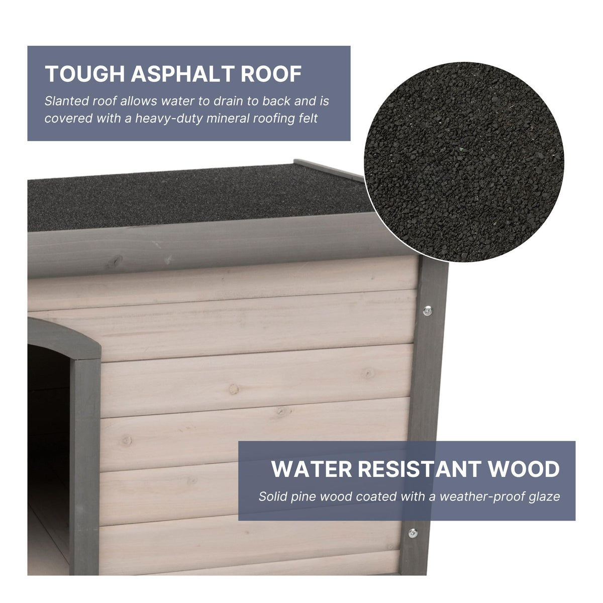 TRIXIE Large / Gray / Traditional Dog Houses