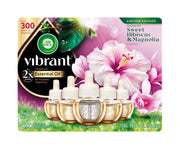 Scented Oil - Vibrant Refill Sweet Hibiscus & Magnolia 5 ct. by Air Wick – 3.38 Fl Oz (Pack of 1), Multicolor, Model 6233801067