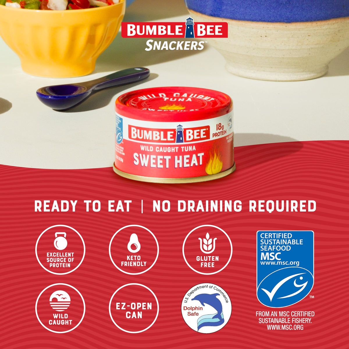 Bumble Bee Sweet Heat / 3 Ounce (Pack of 16) / 16 Tuna Fish