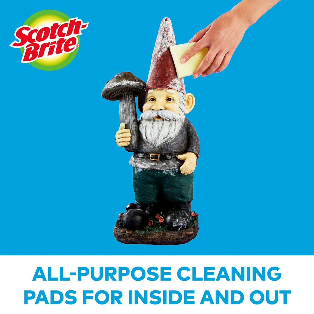 Scotch-Brite Dobie All Purpose Cleaning Pads – Non-Scratch Dish Sponge with Durable Nylon Mesh for Kitchen and Household Cleaning – 4.3" x 2.6" x 0.5", 24-Pack