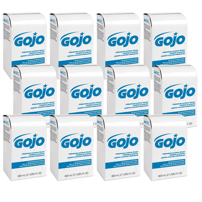 GOJO 800 Series Lotion Soap Refill, 12ct x 800 mL - 9106-12