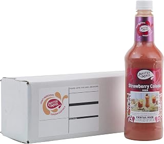 MASTER OF MIXES Strawberry Colada Drink Mix, Ready To Use, 1 Liter Bottle (33.8 Fl Oz), Individually Boxed