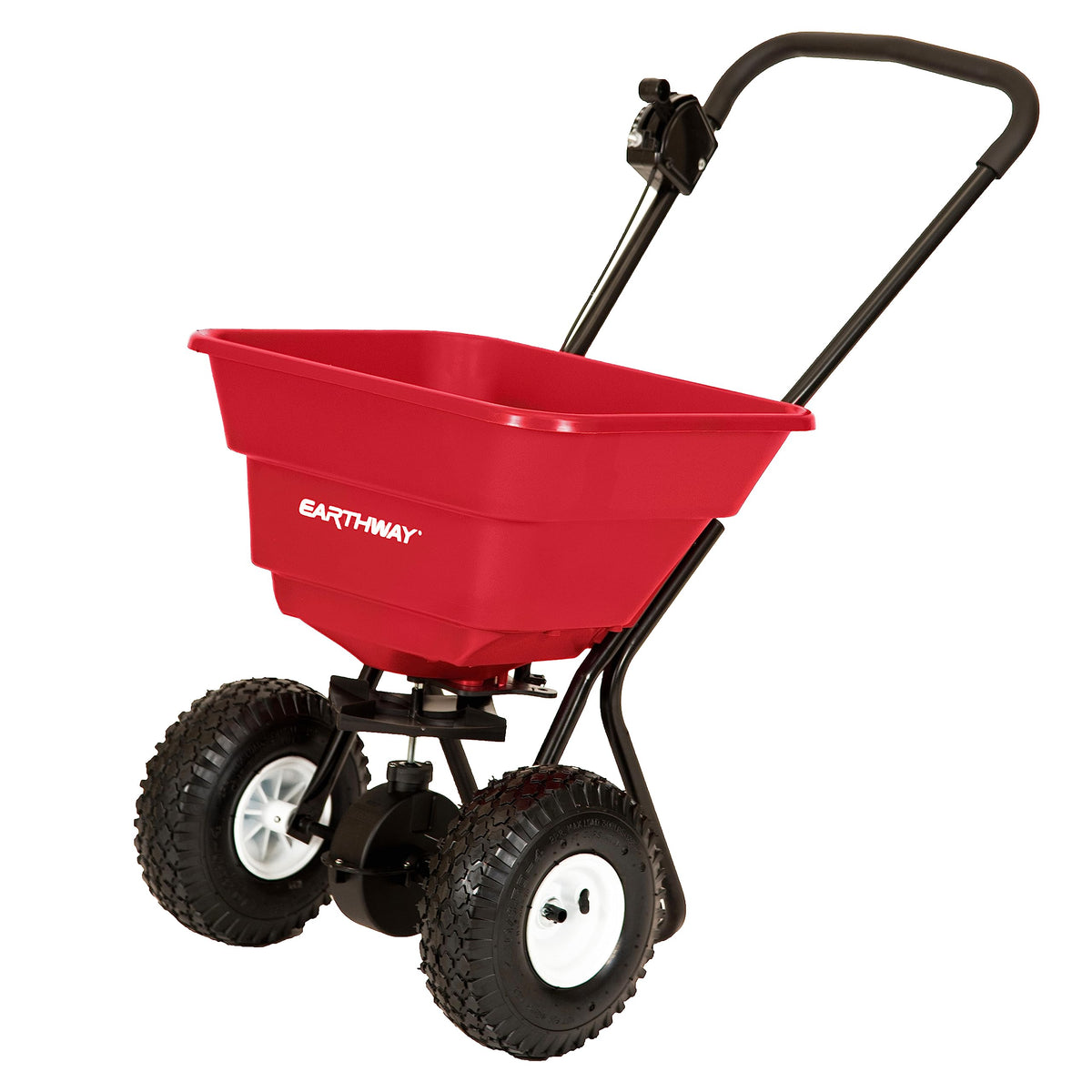 EarthWay 2050P 80lb Broadcast Spreader, Lawn Aerator, Fertilizer Spreader, 80lb Capacity, Pre-Assembled, with Rustproof Poly 