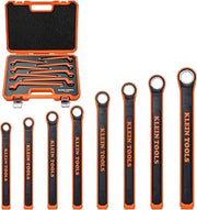 KLEIN TOOLS 47140INS Insulated Box End Wrench Set, 1000V Rated, ASTM F1505 Certified, Class 2 Glove Compatible, Premium Carrying Case