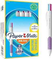 Paper Mate InkJoy Quatro 4-Colour Ballpoint Pen | Assorted Fun Colours | Medium Point (1.0mm) | 12 Count