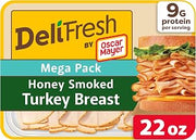 Oscar Mayer Deli Fresh, Honey Smoked Turkey Breast, 22 oz Mega Pack