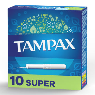 Tampons, Super, 10-ct by Tampax – 10-ct, Cardboard, Pack of 99, Model 7301030833