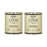 Rust-Oleum 32 Fl Oz (Pack of 2) / Satin Clear / Metallic Paint Interior & Exterior House Paint