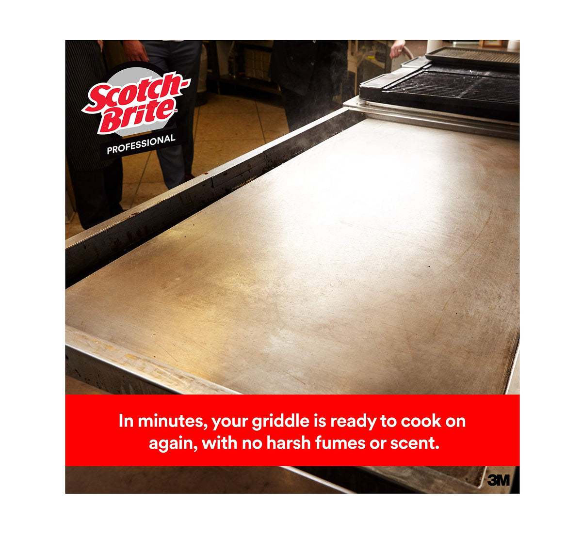 Scotch-Brit Quick Clean Griddle Cleaning System Starter Kit by 3M – 1 Count (Pack of 1), Nonstick coating, White