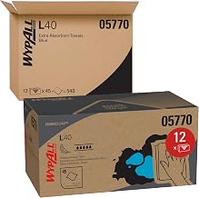 Wypall PowerClean L40 Extra Absorbent Towels, 12 Packs x 45 Sheets (05770)