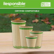 16 oz Double Wall Insulated Paper Coffee Cups (500 Count) by Responsible Products – 16 Ounces, 16.0 fluid_ounces, Paper, Natural Brown, Pack of 500