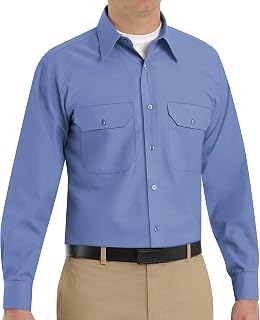 Red Kap Mens Solid Dress Uniform Shirt