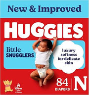 HUGGIES Little Snugglers Newborn Diapers, 84 Count