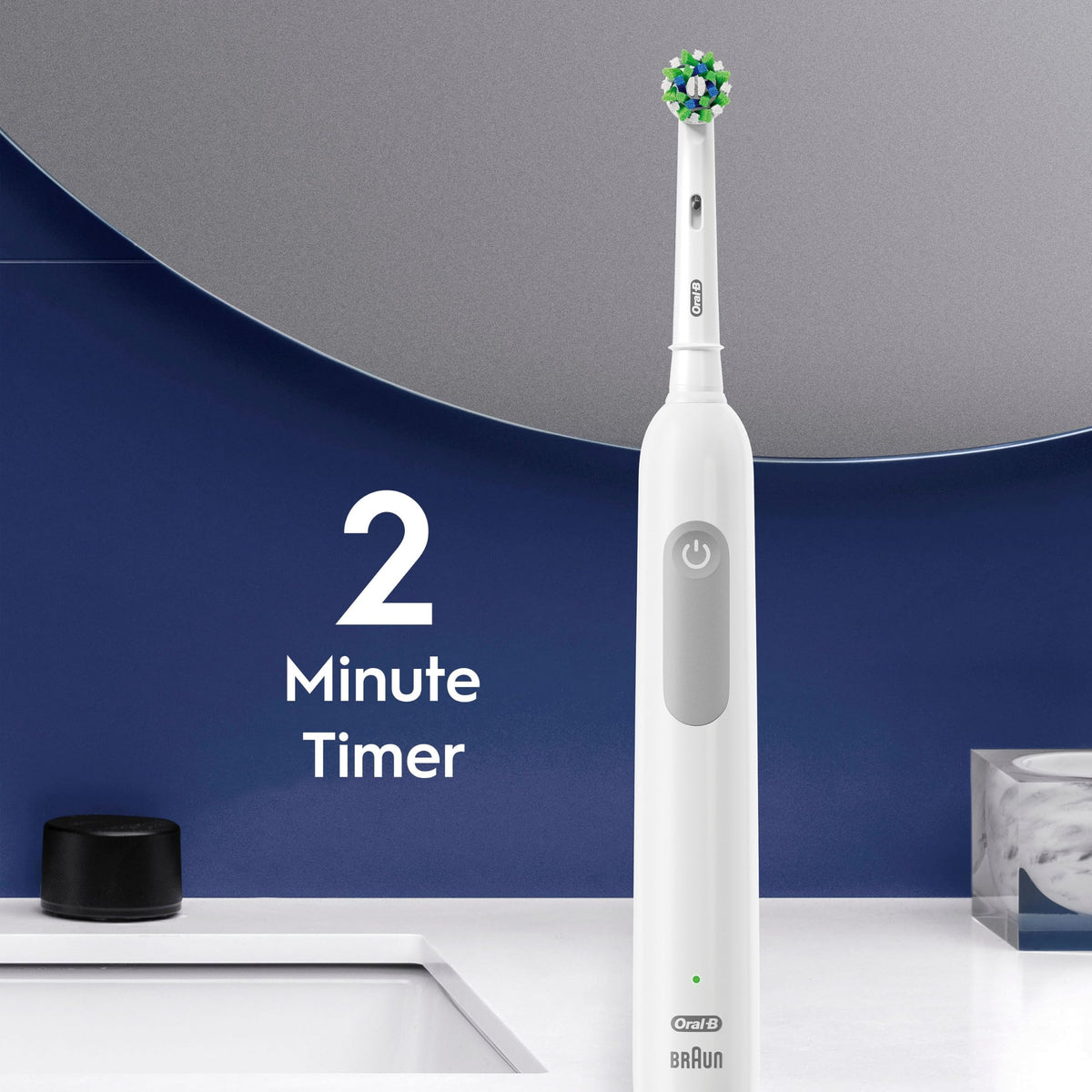Pro Rechargeable Electric Toothbrush by Oral-B – 1 Count (Pack of 1), White, Model 1000