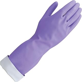 Mr. Clean Loving Hands Reusable Heat Resisting Cleaning Gloves with Cotton Flock Lining, Medium