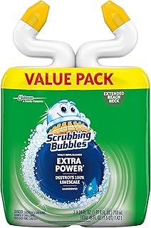 Scrubbing Bubbles Extra Power Toilet Bowl Cleaner, Rainshower, 1 Squeeze Bottle, 24 oz, (Pack of 2)