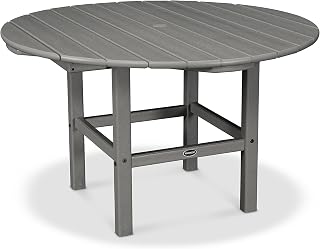 Polywood RKT38GY 38-Inch Kid Dining Table, Slate Grey