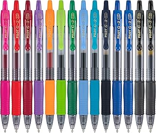 PILOT G2 Gel-Ink Pens, Bold Point (1.0mm), 1.0 Gel Pens, Assorted, 14-Pack