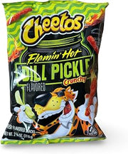 Cheetos Flamin' Hot Spicy Dill Pickle Corn Snacks, 2.75 Oz., 32 Pack Case