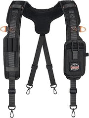Ergodyne 5566 Padded Tool Belt Suspenders, Secures and Supports Tool Belts, 2 Tool Tethering Attachment Points, Adjustable
