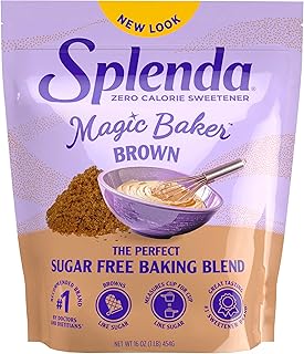 SPLENDA Magic Baker Brown Granulated Baking Blend, 1lb (16 oz) | Zero Calorie, Plant Based, With Stevia, Erythritol and Allulose, Zero Sugar, Keto Friendly