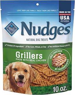 Blue Buffalo Nudges Grillers Chicken Dog Treats, 10 oz