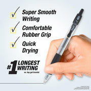 G2 Premium Retractable Rolling Ball Black Gel Pens by PILOT – 12 Count (Pack of 1), Rubber, Black Ink, Model 31277