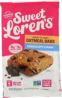Sweet Loren's Sweet Lorens Chocolate Chunk Oatmeal Bars, 9.6 OZ