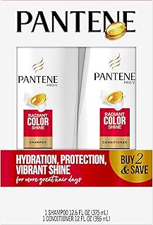 Pantene Pro-V Radiant Color Shine Shampoo and Conditioner Bundle Pack (Packaging May Vary)