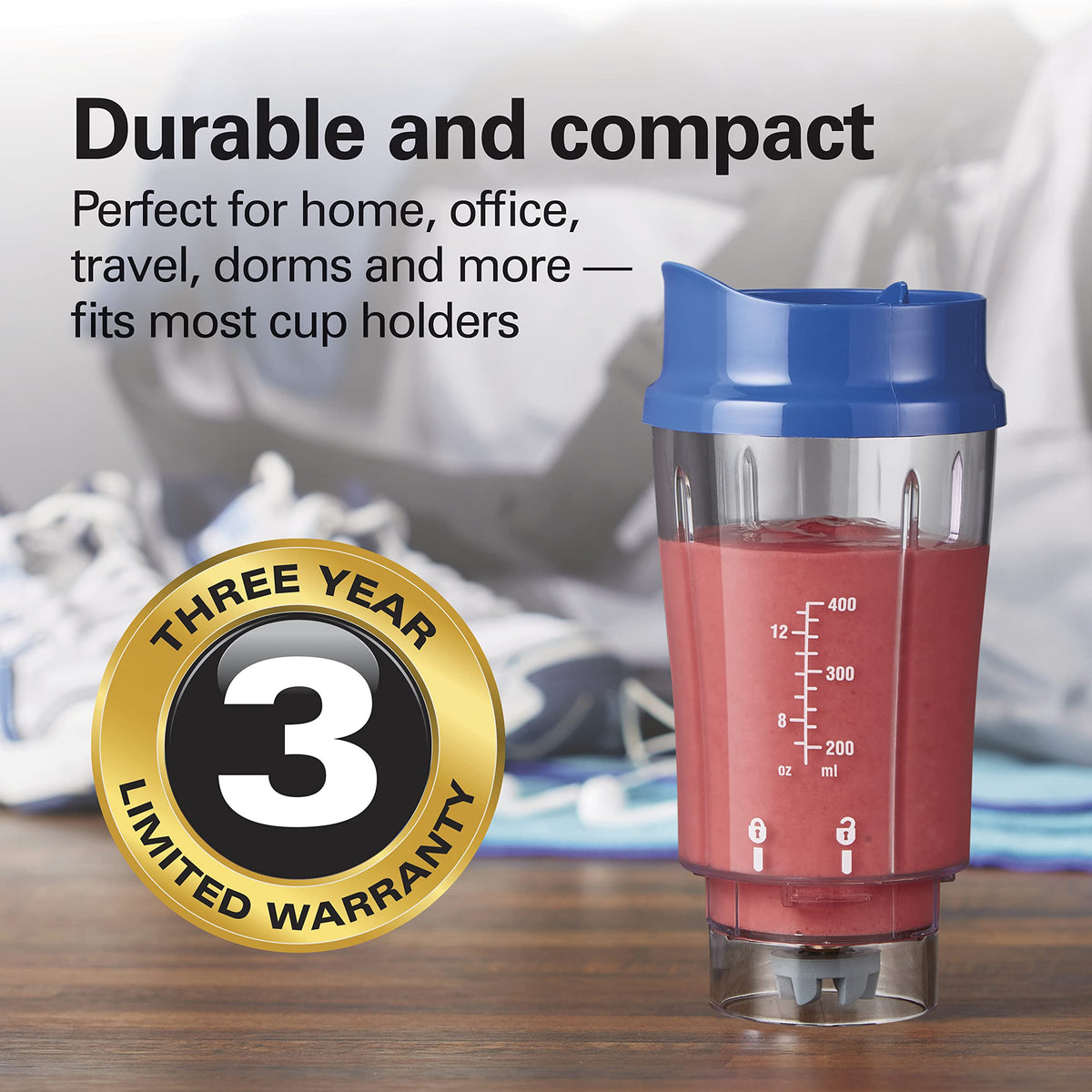 Hamilton Beach Blue / 14 oz. BPA-free travel jar (Pack of 4) / 1 Jar Small Appliances