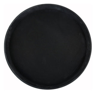 16" Black Easy Hold Rubber Lined Plastic Tray by Winco – 15.8", Plastic, Black, Model TRH-16K
