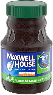 MAXWELL HOUSE Decaf Original Medium Roast Instant Coffee, 8 Ounce (Pack of 3)