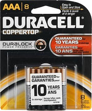 DURACELL Alkaline Battery Size Aaa 1.5 V Card 8