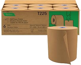 Perform Hardwound Roll Towels/Tandem Dispensers, 1-Ply, 7.5" x 1,050 ft, Natural, 6/Carton
