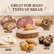 Yiyiring Bread Basket Set with Warming Stones, 2 Pack, Multicolor