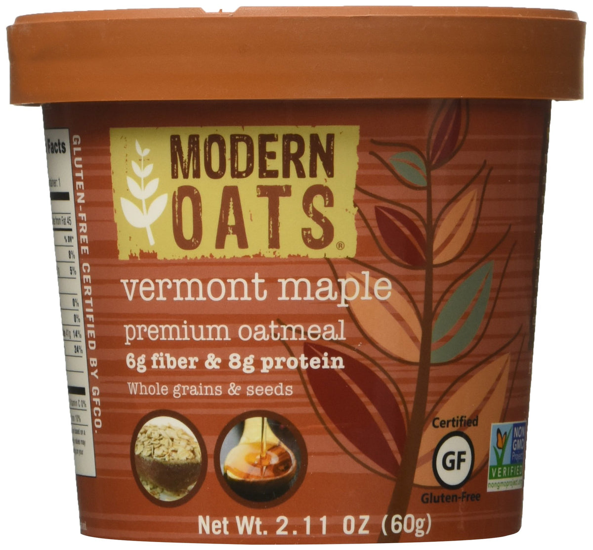 Modern Oats Vermont Maple / 2.6 Ounce (Pack of 12) / brown Breakfast Foods