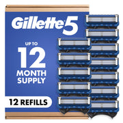 5 Men's 5-Blade Razor Blade Refills by Gillette – 12 Count (Pack of 1), Model txd