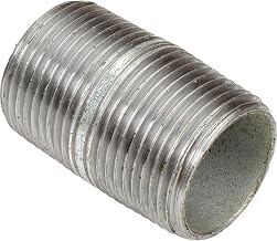 1" x 2" Pipe Nipple, Galvanized Steel, 150 PSI, Lead Free
