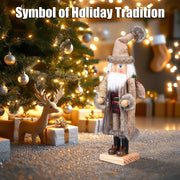 ArlinaL Santa Nutcracker Figure, 15 Inch, Gold