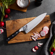 Hisho 8-inch Chef's Knife by MIYABI – 8-inch, FC61 Fine Carbide Steel, Black, Model 1034300