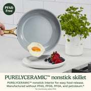 Cookware Set by Cuisinart – 11 piece set, Stainless Steel, Green, Model MT89G-11
