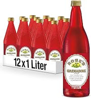 Grenadine, 1 L bottle (Pack of 12), Made with Pomegranate Flavor, Mixer to Add to Cocktails and Non-Alchoholic Drinks, Trusted by by Rose's – Model 10002621