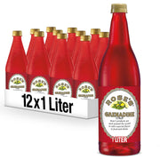 Grenadine, 1 L bottle (Pack of 12), Made with Pomegranate Flavor, Mixer to Add to Cocktails and Non-Alchoholic Drinks, Trusted by by Rose's – Model 10002621